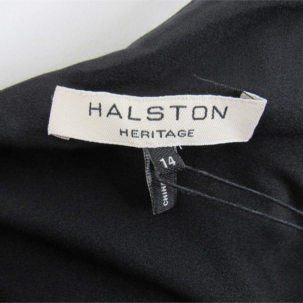 Halston One Shoulder Dress, Size: 14 (38" Length) - Picture 3 of 7